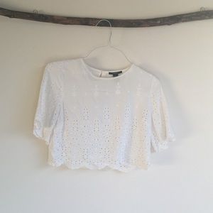 Forever 21 • Eyelet Crop Top